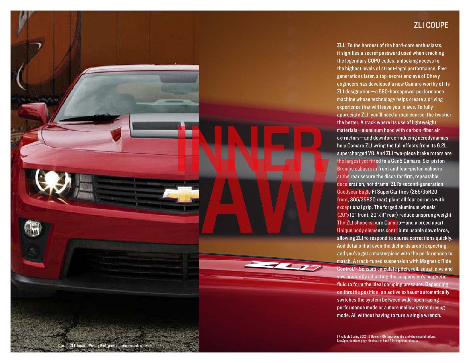 2012 Chev Camaro Brochure Page 19